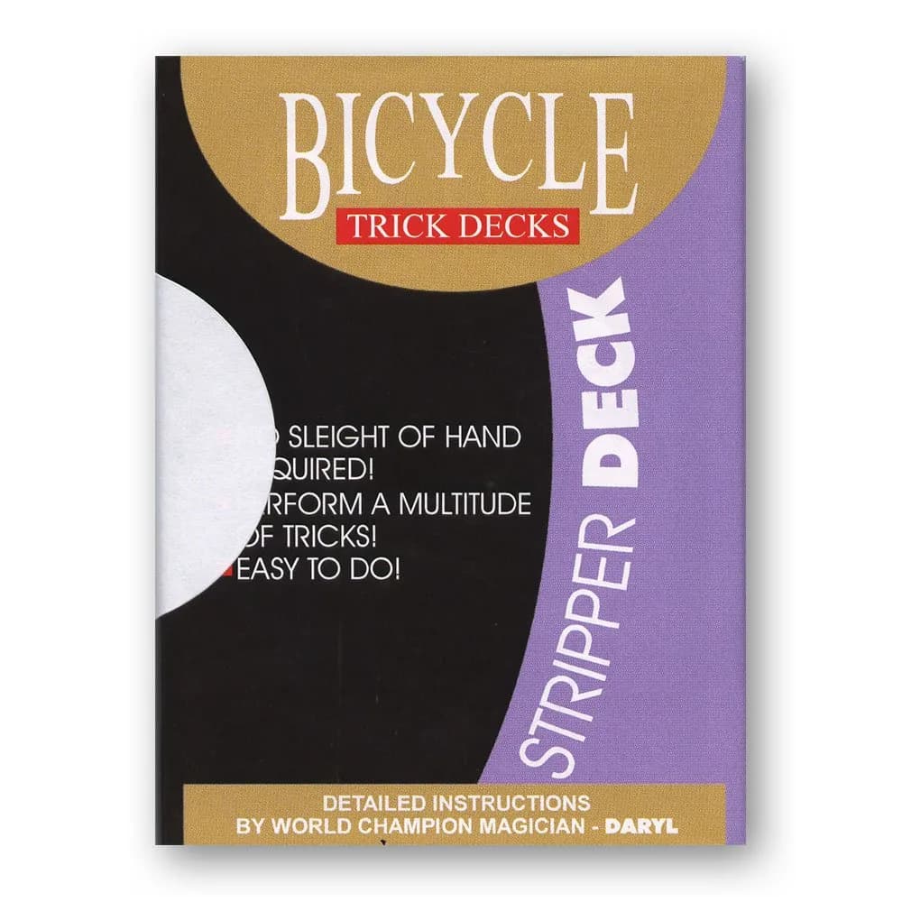 Murphy's Magic Stripper Deck Bicycle (Blue) | Easy Magic Trick for All Ages - main product image