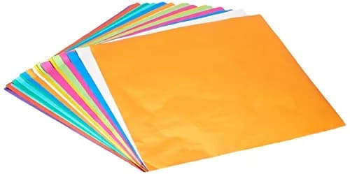 Aitoh Foil Origami Paper 25.1cm x 26cm (9.75"x9.75") | 18 Sheets, Made in Japan thumbnail 1