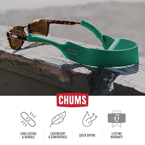 Chums Neoprene Classic Large Frame Eyewear Retainer - Red | 40.64cm (16") Floating Strap thumbnail 4