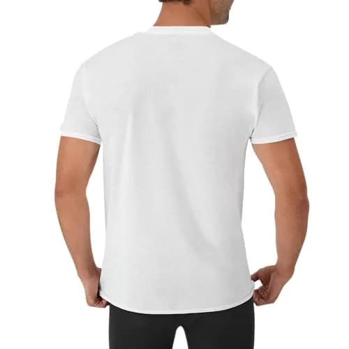 Hanes Mens Cotton Moisture-wicking V-neck Tee Undershirts 6 Pack | Soft, Tagless, Quick-Dry Comfort for Men thumbnail 5