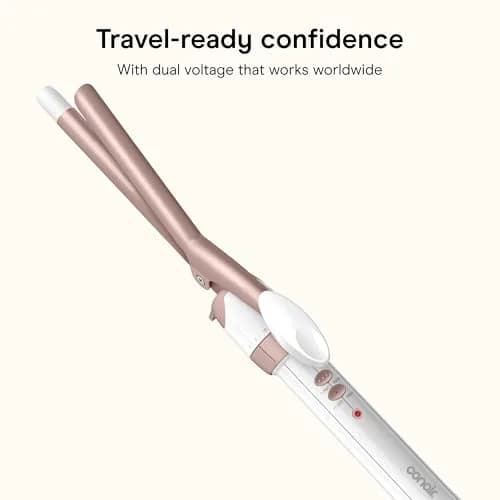 Conair Double Ceramic 1/2-Inch Curling Iron White/Rose Gold | Creates Tight Curls All Day thumbnail 6