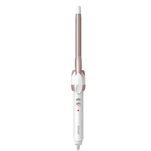 Conair Double Ceramic 1/2-Inch Curling Iron White/Rose Gold | Creates Tight Curls All Day thumbnail 1