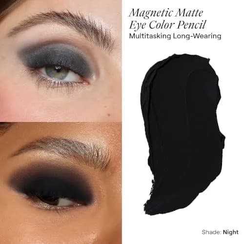 Nudestix Magnetic Matte Eye Color 3-in-1 | Waterproof, Long-Wear, Vegan & Cruelty-Free | Shade: Night thumbnail 2