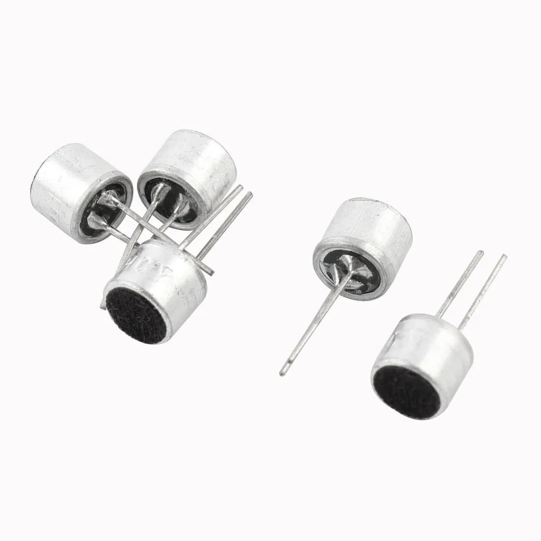 uxcell Electret Microphone Inserts 6050 | Multipurpose Condenser Microphone for Electronics (6 x 5mm, 5 pcs) - main product image