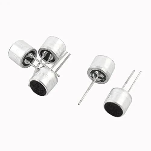 uxcell Electret Microphone Inserts 6050 | Multipurpose Condenser Microphone for Electronics (6 x 5mm, 5 pcs) thumbnail 1
