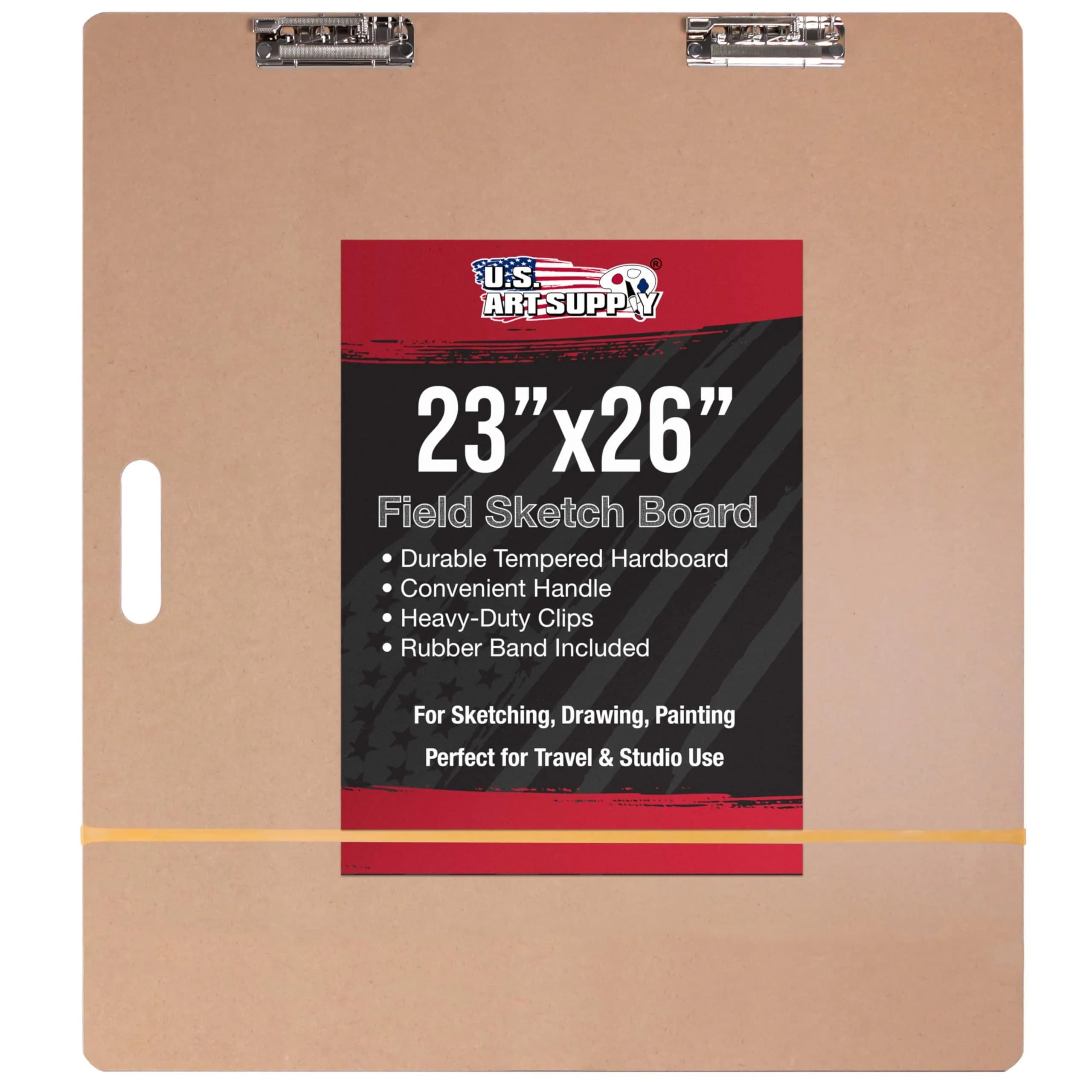 U.S. Art Supply 23" x 26" Artist Sketch Tote Board - Lightweight Hardboard | Portable & Durable Art Surface - main product image