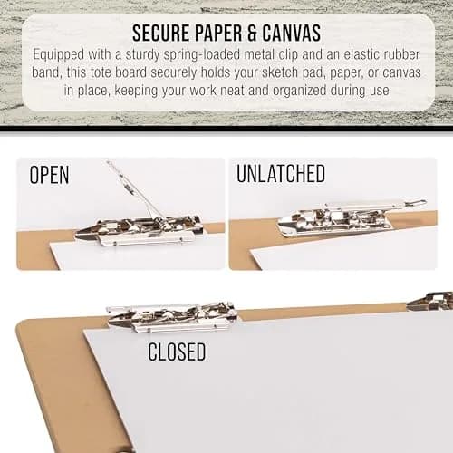 U.S. Art Supply 23" x 26" Artist Sketch Tote Board - Lightweight Hardboard | Portable & Durable Art Surface thumbnail 4