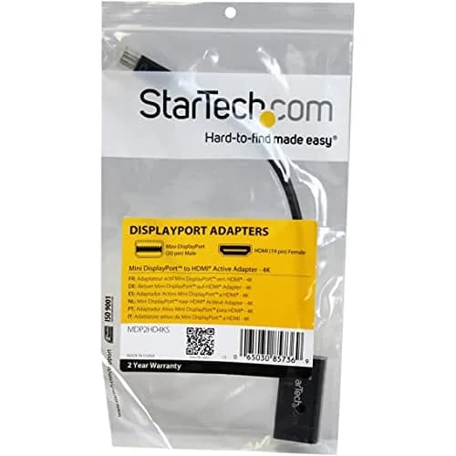 StarTech.com Active Mini DisplayPort to HDMI Adapter 15cm Cable | 4K 30Hz, 1080p, DPCP thumbnail 5