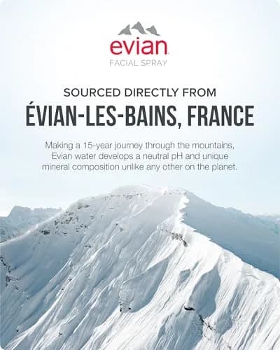 Evian Facial Spray 50ml (1.7 Fl Oz) 6-Pack | Hydrating Mineral Mist for Face & Skin thumbnail 8