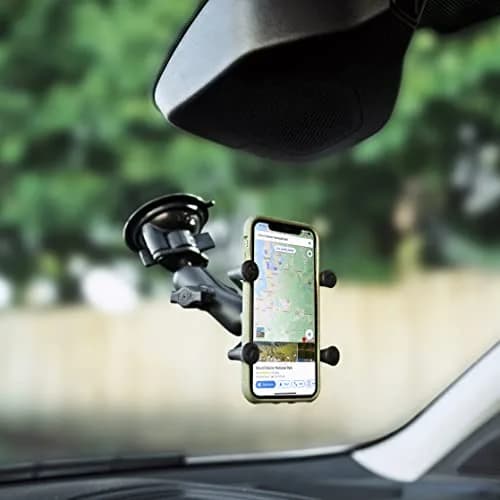 RAM MOUNTS X-Grip Windshield Phone Mount with Twist-Lock Suction Cup Base | Universal Smartphone Holder for Vehicles thumbnail 3