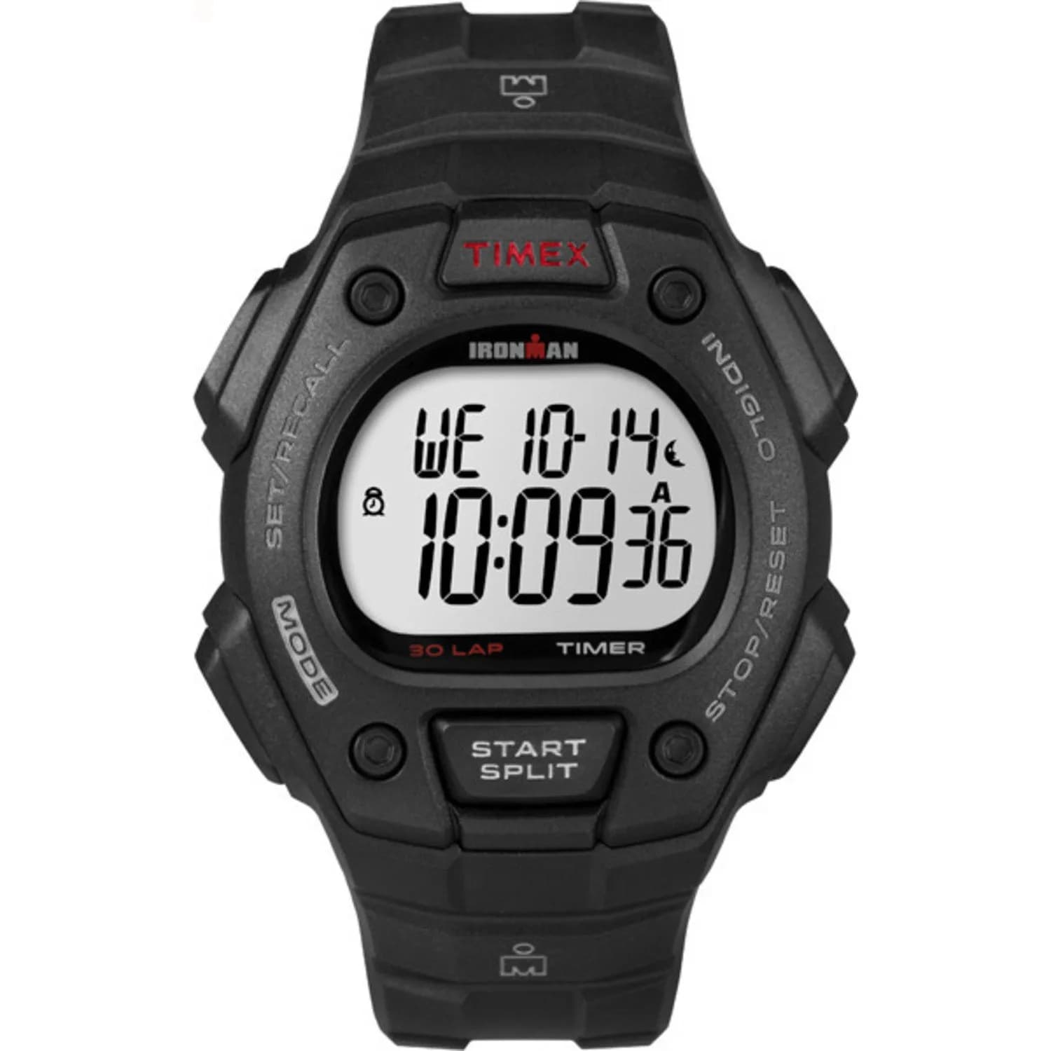 Timex Men's Ironman Classic 30 38mm Watch, Black Case Black Strap | 100-Hour Chronograph & INDIGLO