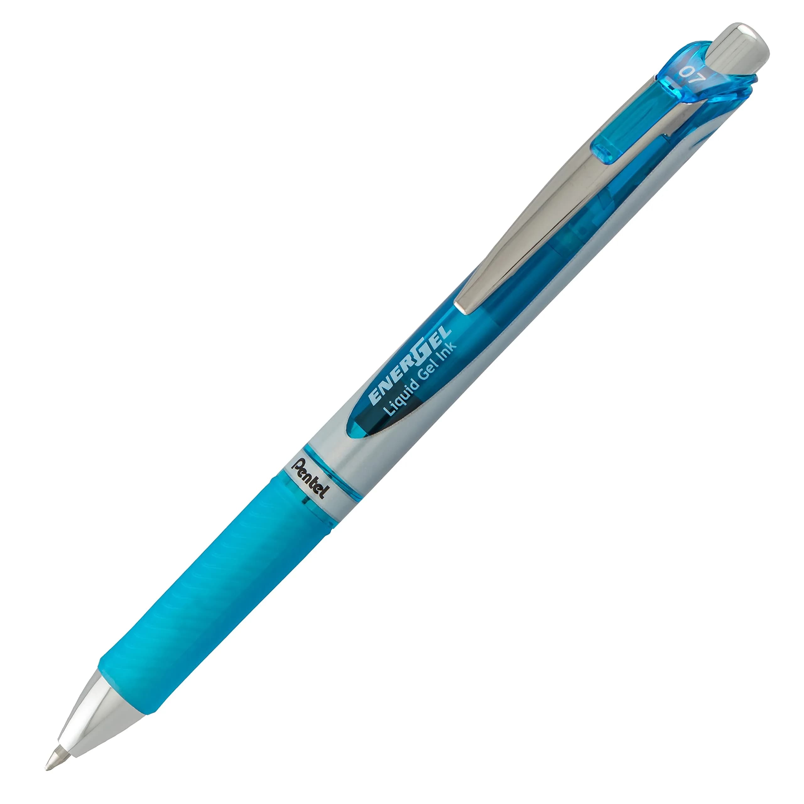 Pentel EnerGel Deluxe RTX Retractable Gel Pen, Medium Line, Sky Blue Ink, 2-Pack | Smooth Ink Flow Writing Instrument - view 2