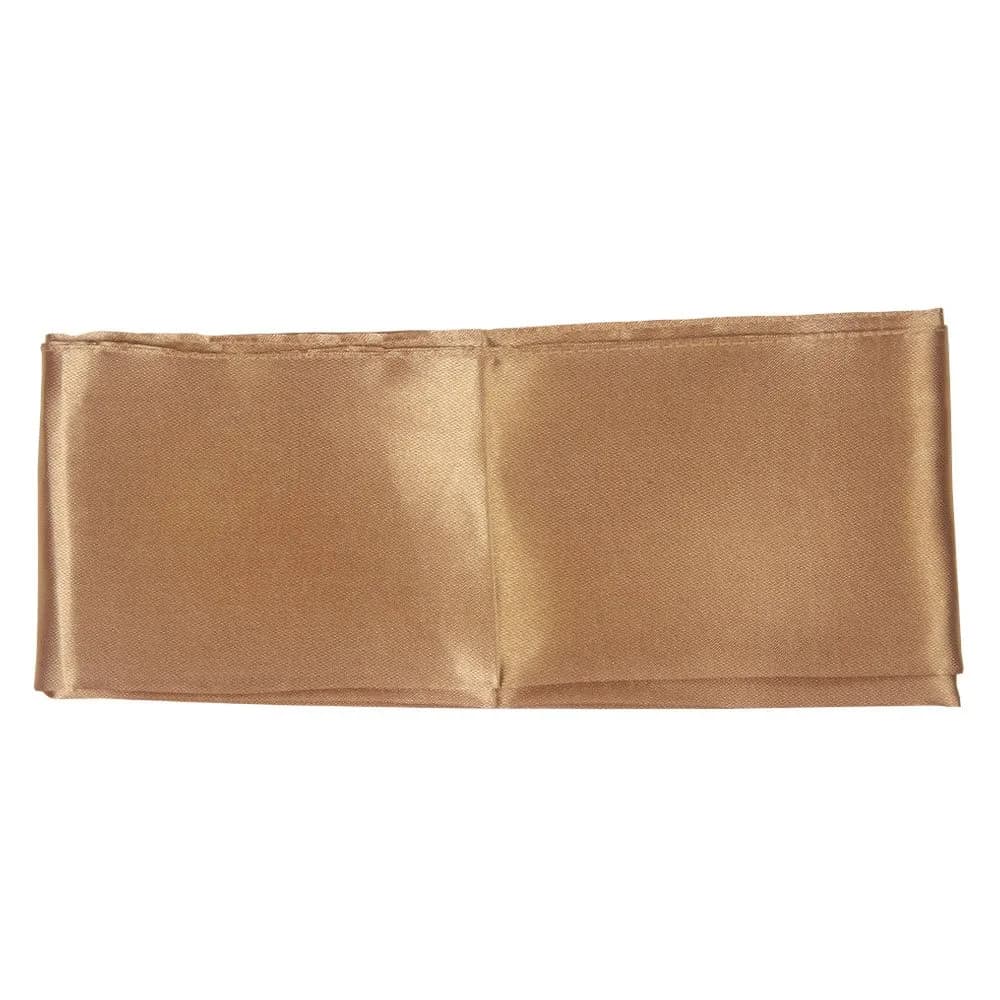 Tiger Claw Kung Fu Sash Light Brown | High-Quality Nylon Satin, 4" Wide, 120" Long