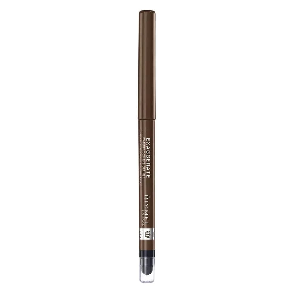 Rimmel London Exaggerate Waterproof Eye Definer Pencil, Rich Brown, 0.01oz (0.28g) - main product image