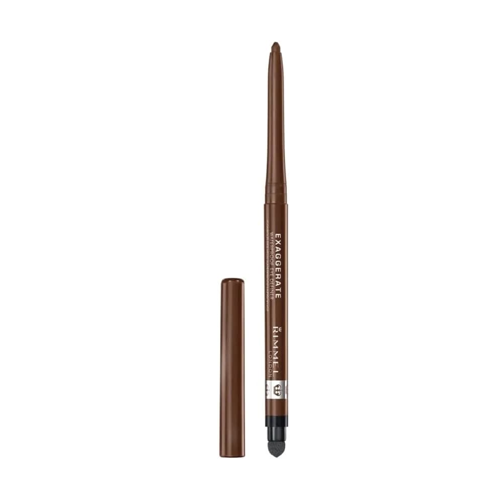 Rimmel London Exaggerate Waterproof Eye Definer Pencil, Rich Brown, 0.01oz (0.28g) - view 2