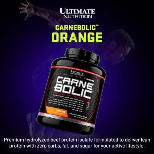 Ultimate Nutrition CarneBOLIC Beef Protein Isolate, Orange, 2 lb | Hydrolyzed, Dairy-Free, Keto & Paleo Friendly thumbnail 2