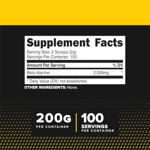 Primaforce Beta Alanine Powder 200g (7.1oz) | NSF Certified GMP Compliant Facility thumbnail 2