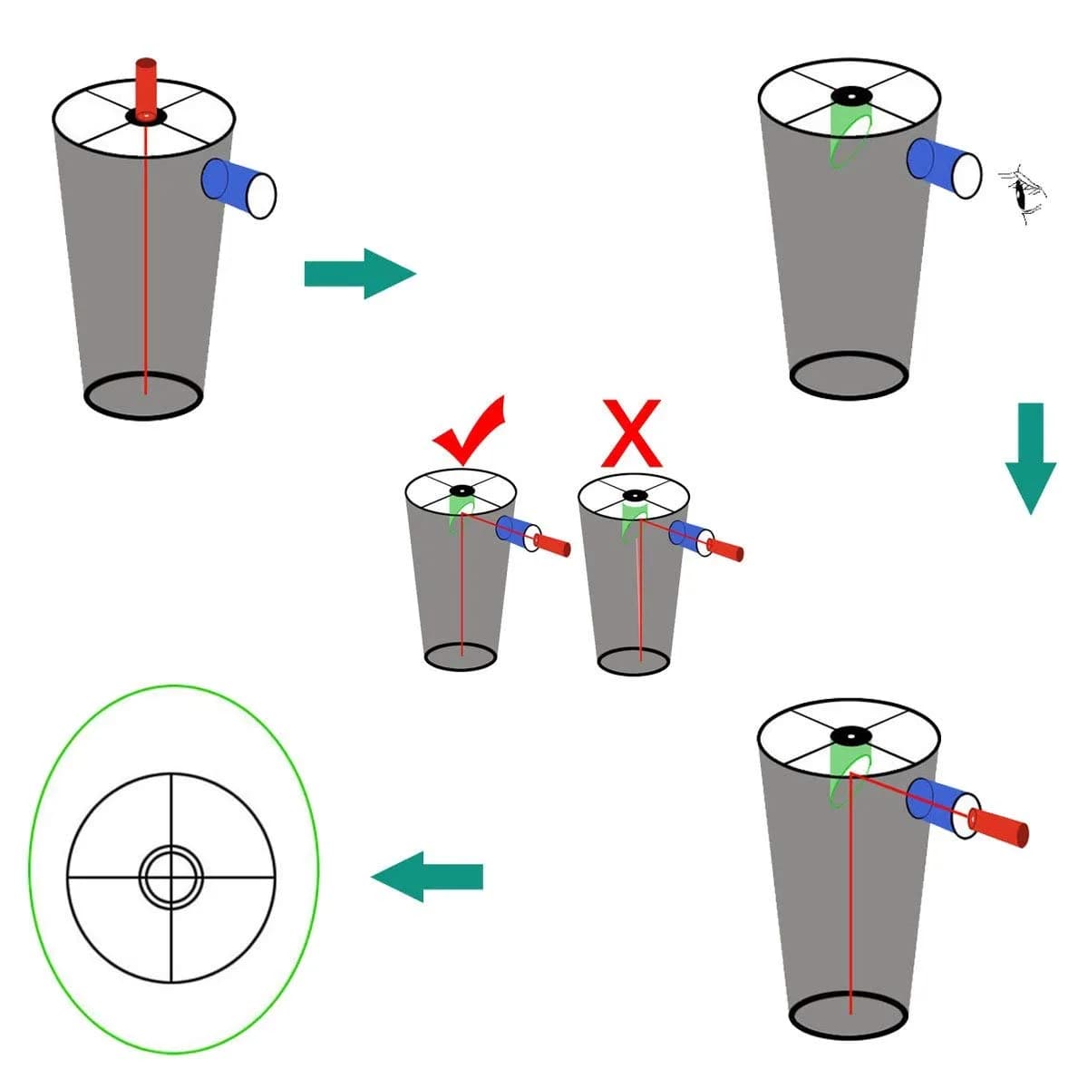 SVBONY Red Laser Collimator 1.25"/2" with 7 Brightness Levels | Newtonian & SCT Telescope Alignment Tool - view 9