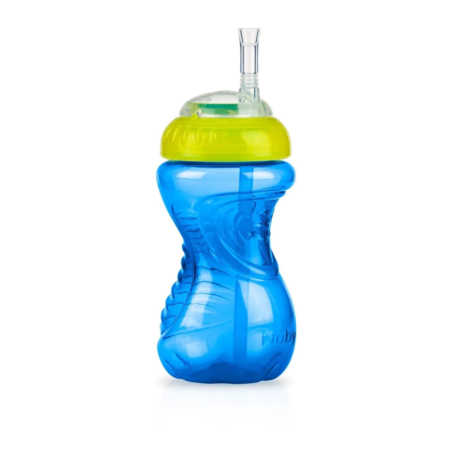 Nuby No-Spill Easy Grip Sippy Cup 300ml (10oz) 3-Pack | Spill-Proof Soft Straw Training Cup for Toddlers 12+ Months thumbnail 7
