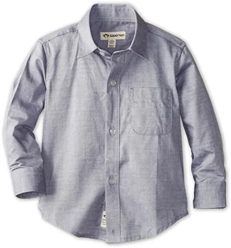 Appaman The Standard Shirt, Grey, 3T | Classic Fit, Long Sleeve Cotton for Boys thumbnail 1