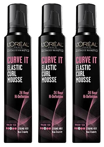 L'Oreal Paris Advances Hair Style Curve It Curl Mousse 8.3oz (Pack of 3) | Soft, Long-Lasting Curly Hair thumbnail 1