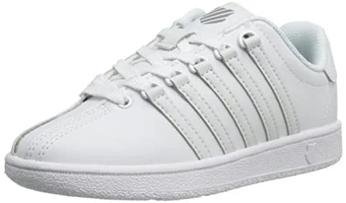 K-Swiss Kid's Classic VN Sneaker, White/White, 1 M Little Kid | Heritage Style with All-Day Support thumbnail 1