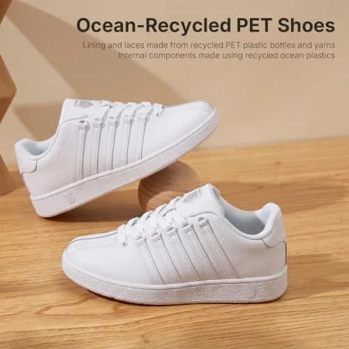 K-Swiss Kid's Classic VN Sneaker, White/White, 1 M Little Kid | Heritage Style with All-Day Support thumbnail 4