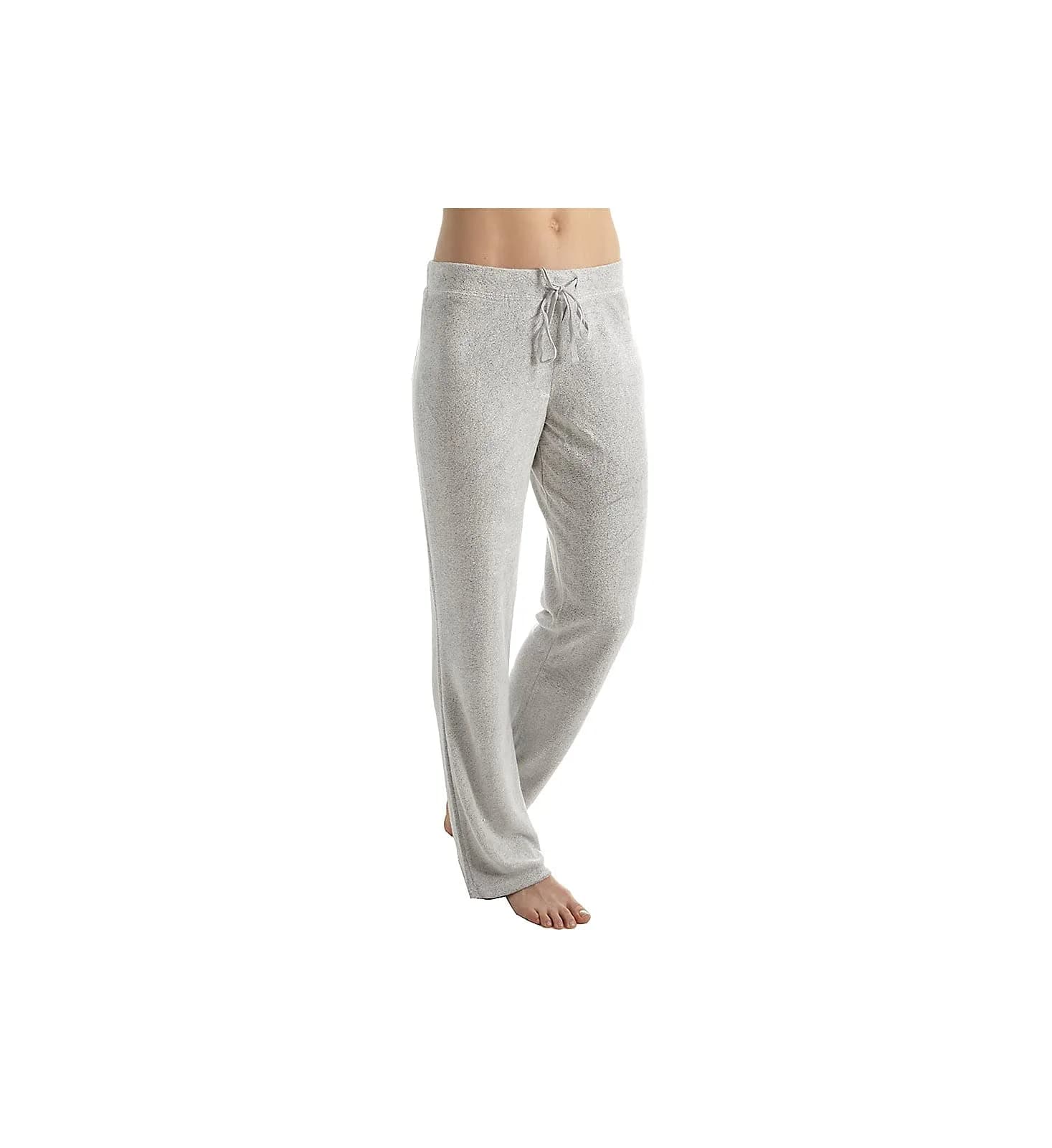 N Natori Women's Terry Lounge Pant Heather Grey Small | Casual Lounge Bottoms with Drawstring Waist