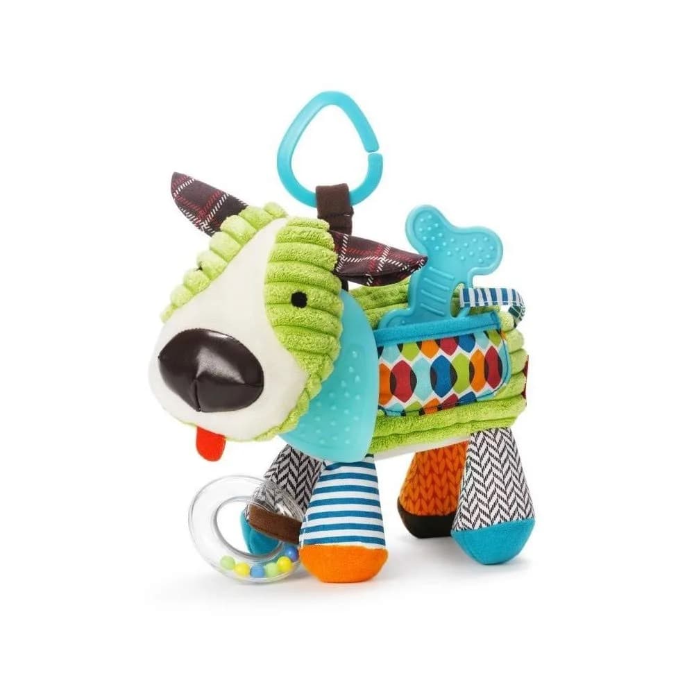 Skip Hop Bandana Buddies Activity and Teething Toy, Puppy | BPA-Free, Multi-Sensory Play, 13cm (5in) Toy - main product image