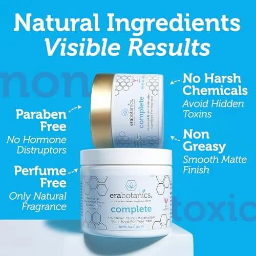 Era Organics Manuka Honey Face Cream - Complete 12-in-1 Daily Moisturizer for All Skin Types thumbnail 4