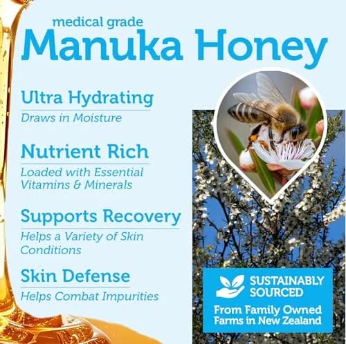 Era Organics Manuka Honey Face Cream - Complete 12-in-1 Daily Moisturizer for All Skin Types thumbnail 6
