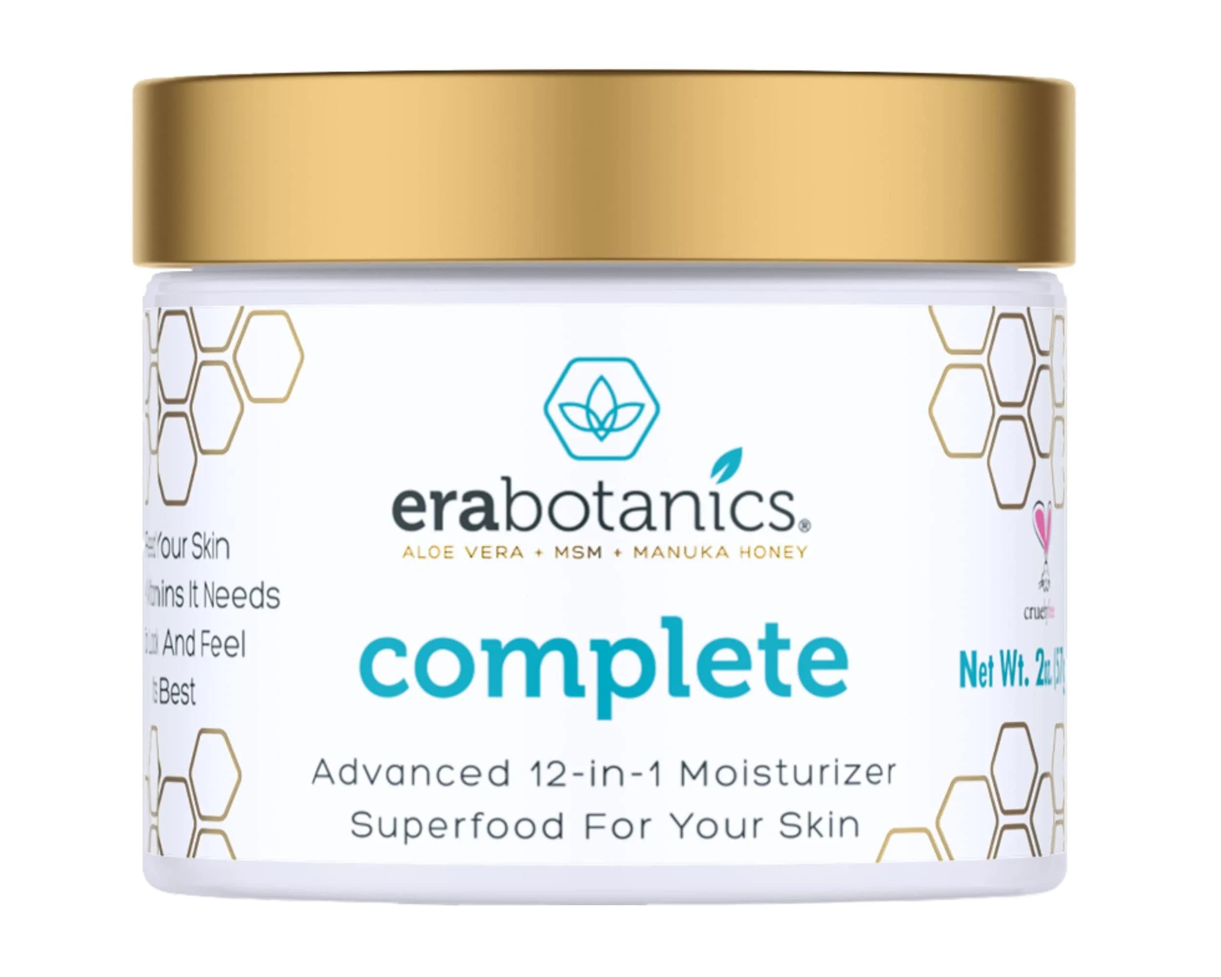 Era Organics Manuka Honey Face Cream - Complete 12-in-1 Daily Moisturizer for All Skin Types