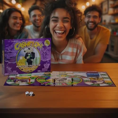 Rich Dad CASHFLOW Board Game, Educational Business & Finance Literacy Game for Ages 14+ (Purple, 11 x 15 inches) thumbnail 5