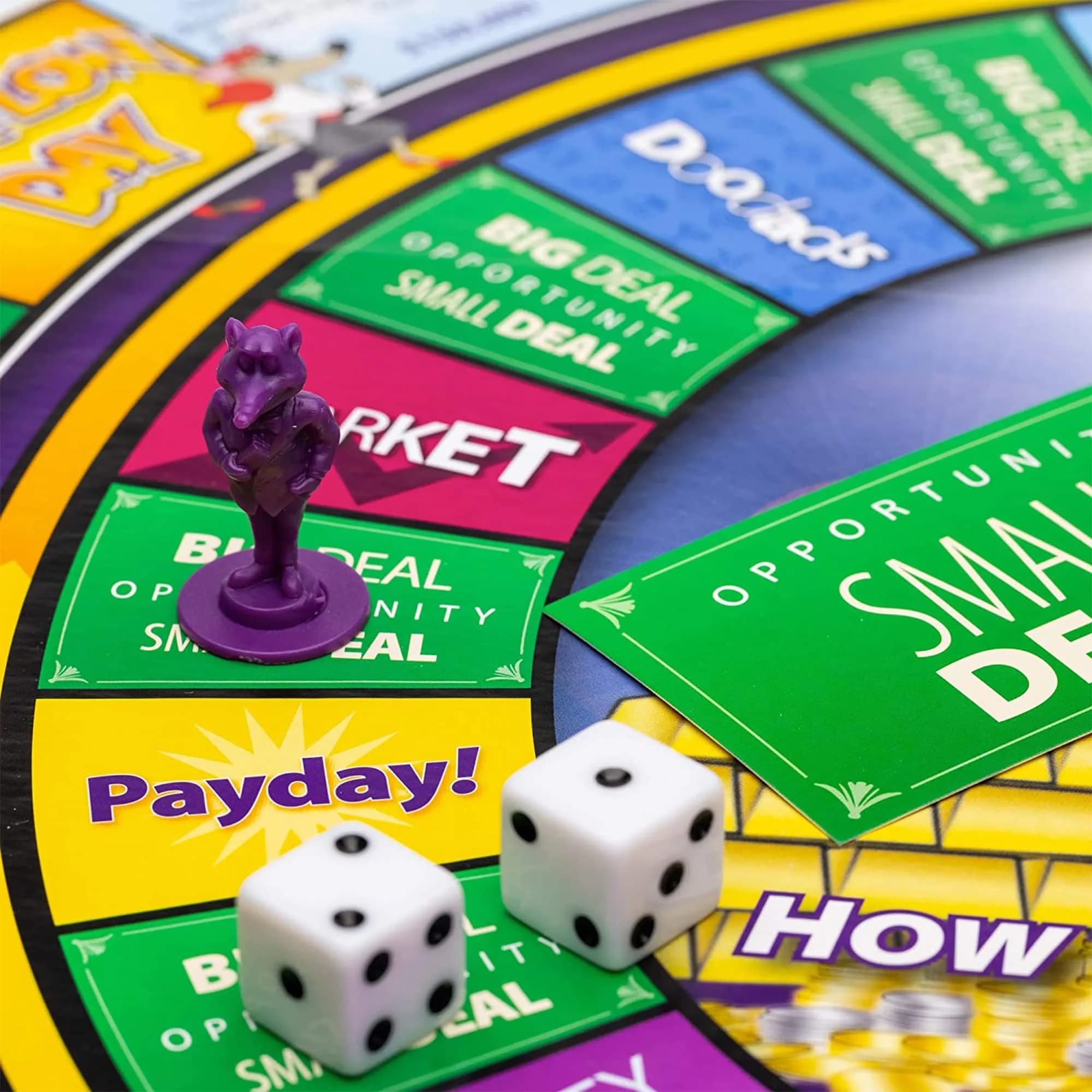 Rich Dad CASHFLOW Board Game, Educational Business & Finance Literacy Game for Ages 14+ (Purple, 11 x 15 inches) - view 9