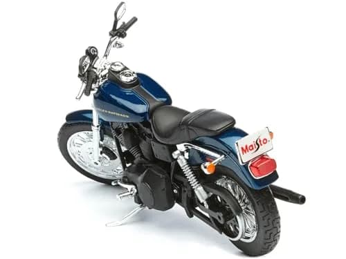 Maisto 2004 Harley Davidson Dyna Super Glide Sport Bike 1/12 Motorcycle Model Blue | Detailed Diecast Collectible thumbnail 4