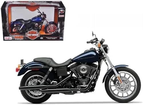 Maisto 2004 Harley Davidson Dyna Super Glide Sport Bike 1/12 Motorcycle Model Blue | Detailed Diecast Collectible thumbnail 2