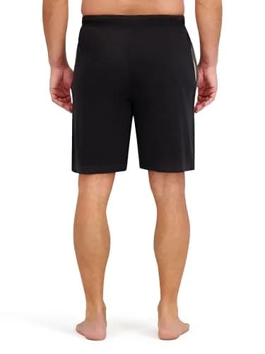 Hanes Jersey Lounge Shorts 5X Big | Drawstring Waistband, Active Grey Heather/Black thumbnail 9