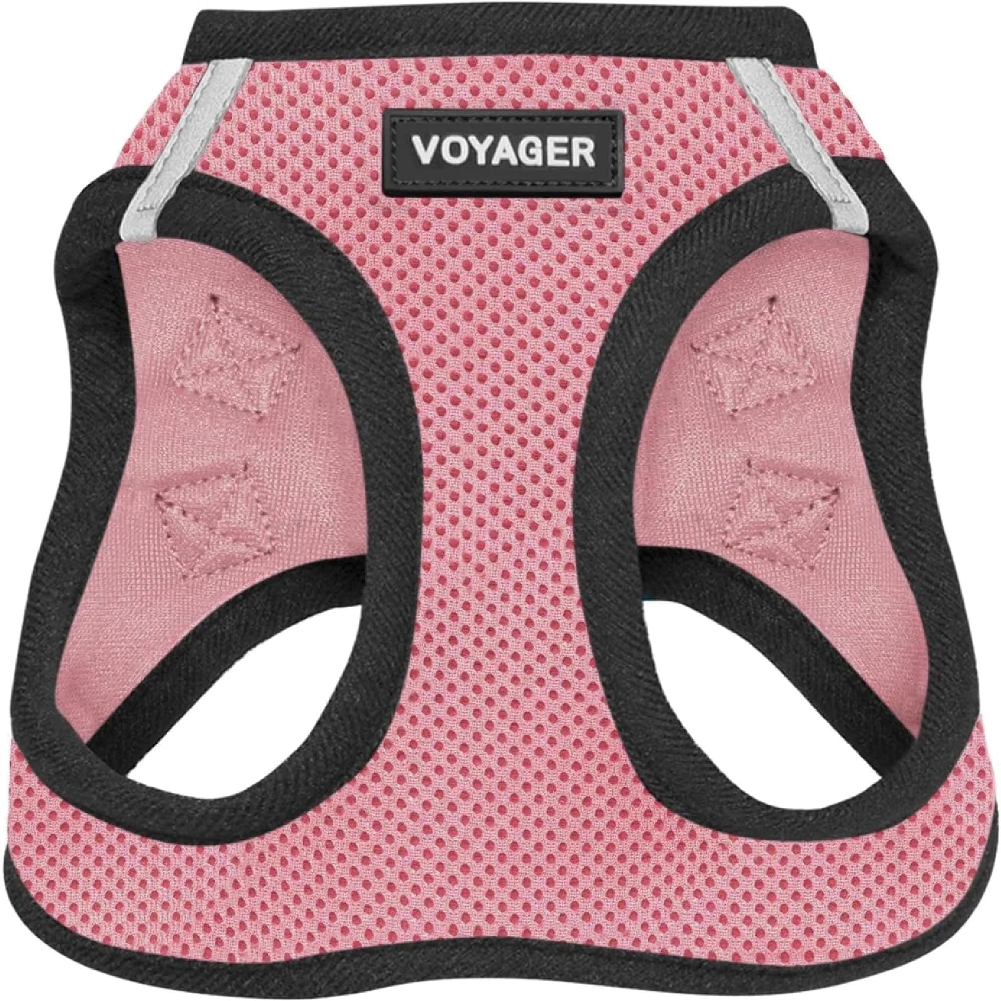 Best Pet Supplies Voyager Step-in Air Dog Vest Harness - Pink/Black, XS | Breathable, Reflective & Easy Fit