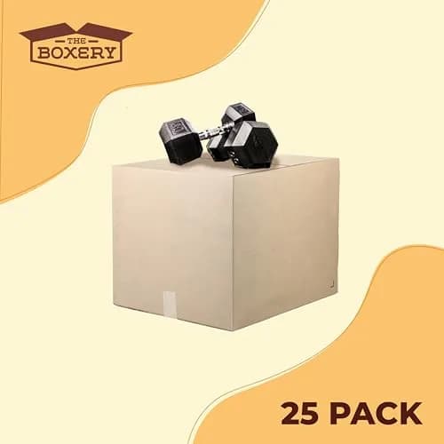 The Boxery Heavy Duty 16 x 12 x 10" Cardboard Boxes 25 Pack | Strong, Recyclable Shipping & Storage thumbnail 4