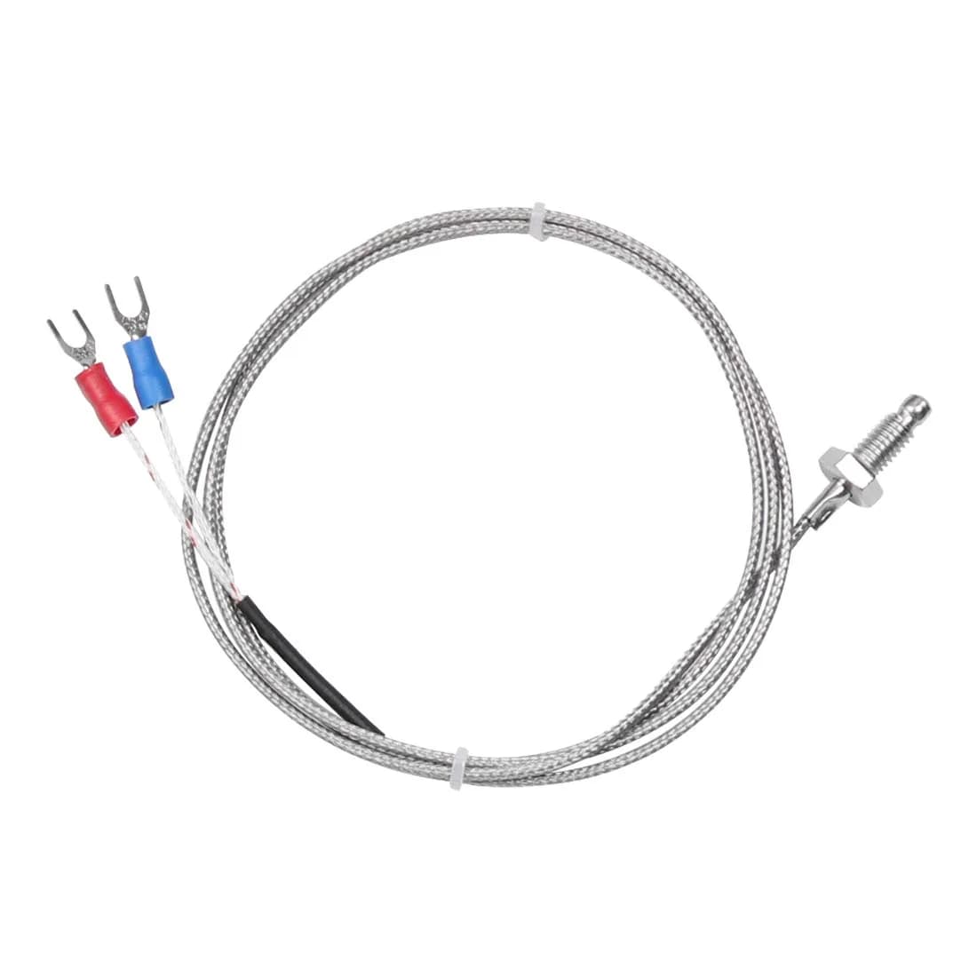 HiLetgo K Type Temperature Sensor Probes 1M Stainless Steel | 0-400°C Range, M6 Screw, 5 Pack
