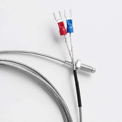 HiLetgo K Type Temperature Sensor Probes 1M Stainless Steel | 0-400°C Range, M6 Screw, 5 Pack thumbnail 2
