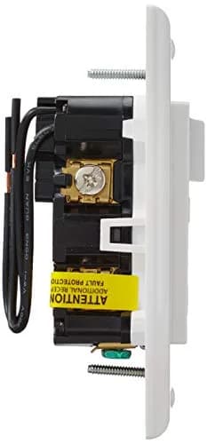 Leviton AFSW1-W 15A AFCI/Switch Combination Outlet, 125V, White | Protects Against Electrical Fires thumbnail 4