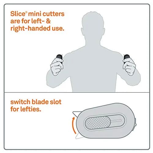 Slice 10514 Mini Cutter, Ceramic Safety Blade, 6cm (2.4in) | Auto-Retractable, Stays Sharp 10X Longer thumbnail 8