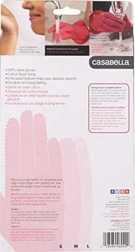 Casabella Waterblock Cleaning Gloves Small | Latex, Breathable, Household Use thumbnail 2