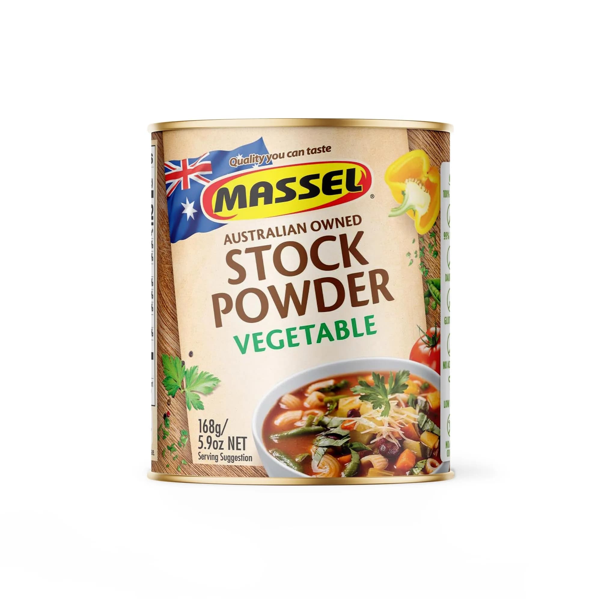 Massel Vegetable Style Bouillon Powder 2.27 kg (5.9 oz) | Certified Low FODMAP & Gluten Free — Vegetable Style