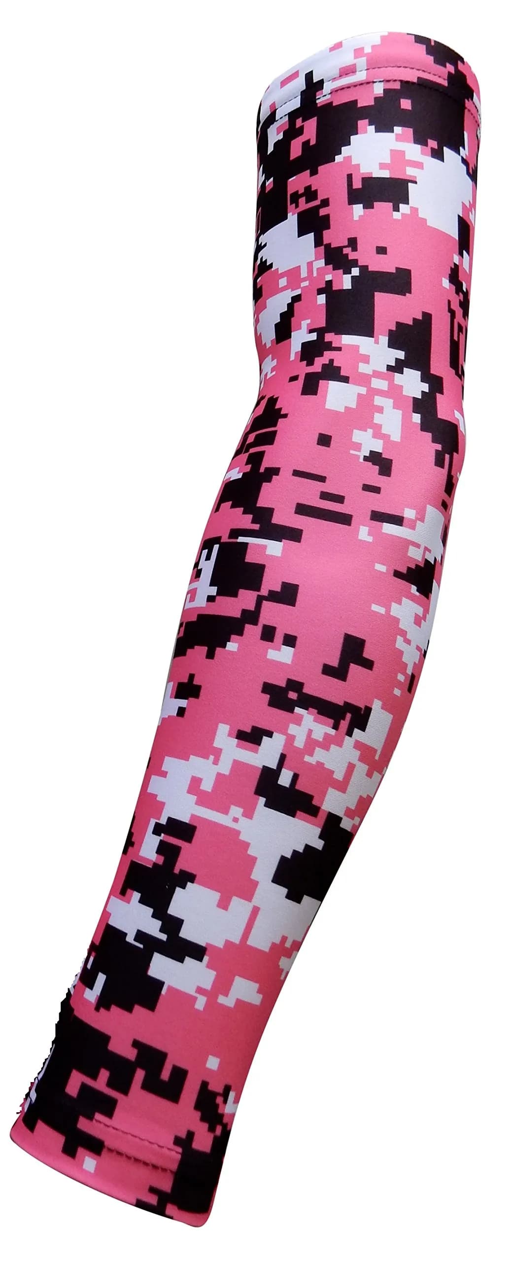 Sports Farm Moisture Wicking Compression Arm Sleeve Pink Digital Camo Youth Large | Sweat-Resistant for Sports - main product image