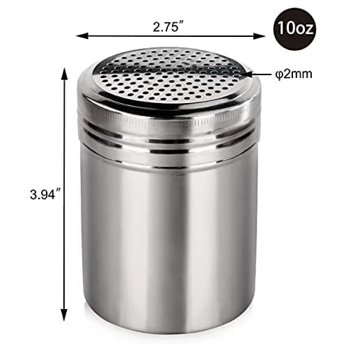 New Star Foodservice Stainless Steel Dredge Shaker 10 oz | Professional Kitchen Tool for Seasoning thumbnail 3