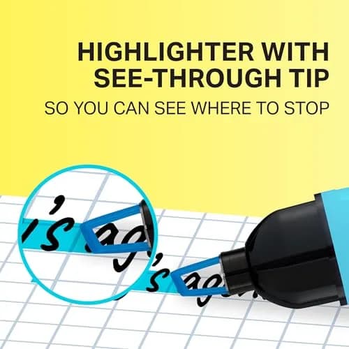 Sharpie Clear View Highlighters, Chisel Tip Marker Set, Assorted Colors, 4-Pack | Precise Control & Smear Resistant thumbnail 2
