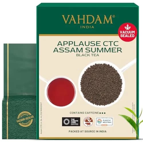 VAHDAM Assam CTC Black Tea Loose Leaf 12oz | Premium Indian Tea with Rich Flavor and High Caffeine thumbnail 1