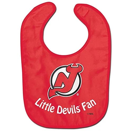 WinCraft NHL New Jersey Devils Baby Bib | Official Licensed Sports Fan Bib for Infants thumbnail 1